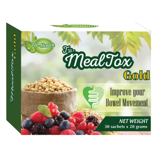 Hộp 30 gói TH-Mealtox gold - sản phẩm giảm cân, sản phẩm thải độc, sản phẩm giảm mỡ máu, sản phẩm cân bằng huyết áp, sản phẩm làm sạch đường tiêu hoá (Malaysia)